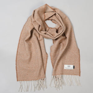 Camel Donegal Cashmere Scarf