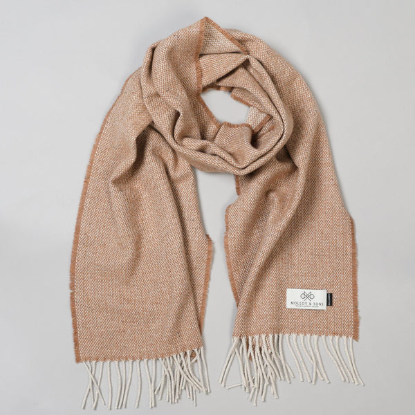 Camel Donegal Cashmere Scarf