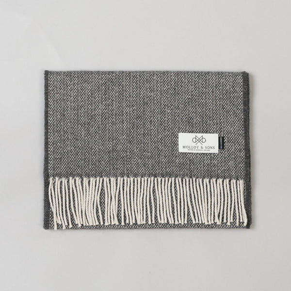 Charcoal Donegal Cashmere Scarf