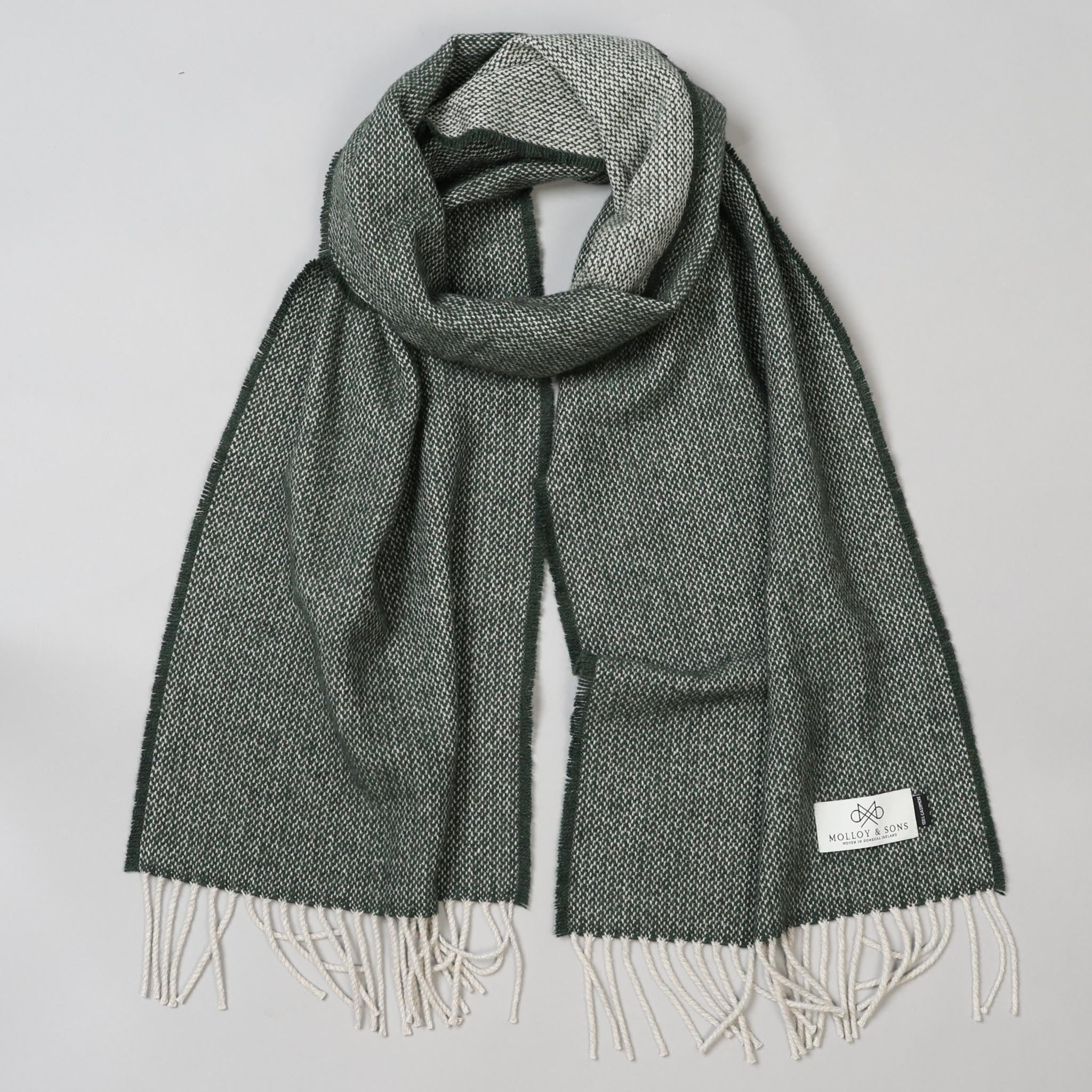 Green Donegal Cashmere Scarf