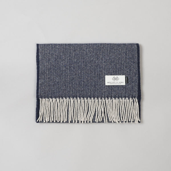 Navy Donegal Cashmere Scarf