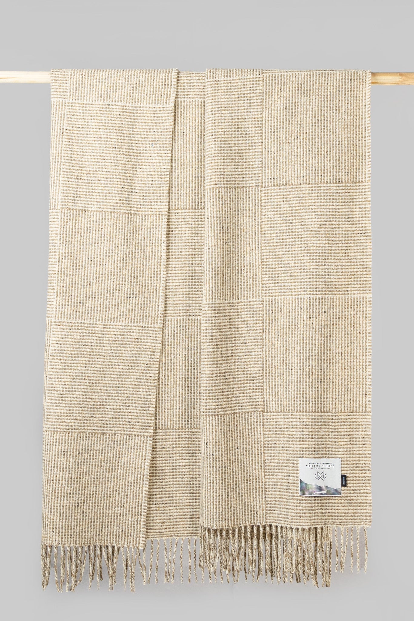 Camel Basket weave throw