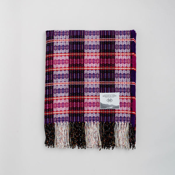 Purple Fine Diamond throw